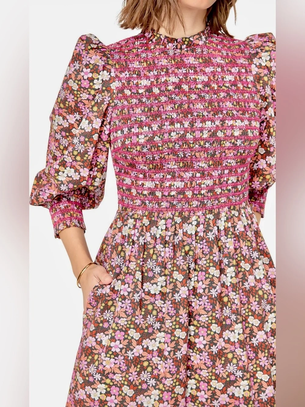 red embroidered dress MOIRA DRESS